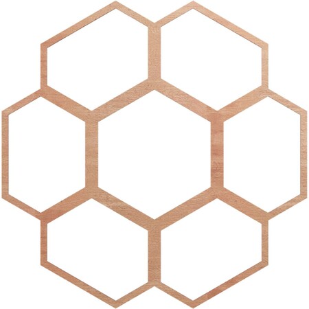 Ekena Millwork Florin Wood Fretwork Pierced Ceiling Medallion, Cherry, 38"OD x 13 3/8"ID x 3/8"T CMWP38X38X0375FOCH